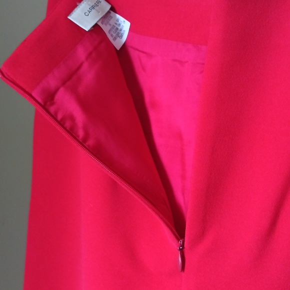 Waist 14" Classic Red Women's Skirt Made in Canada - Picture 7 of 14